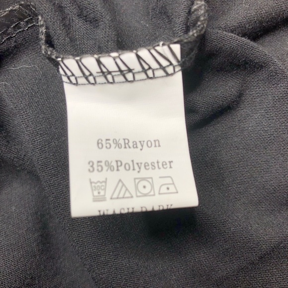 Black Cold Off Shoulder Lace‎ Detail Front Keyhole Detail Back Tunic Blouse SZ M - Picture 12 of 16